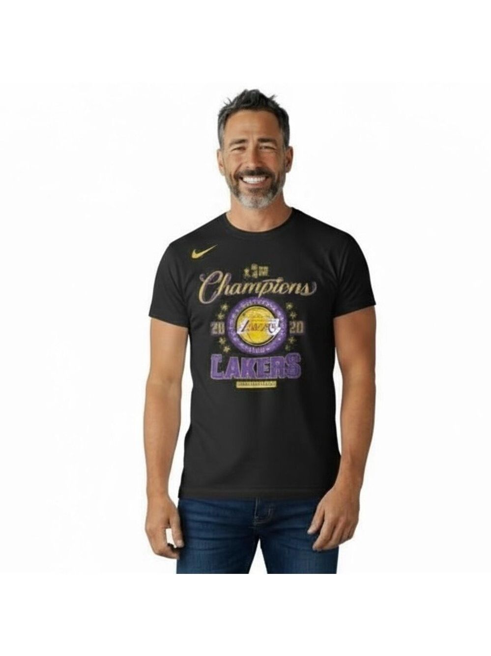 Los Angeles Lakers 2020 NBA Finals Champions Nike Men’s Tee – Size L